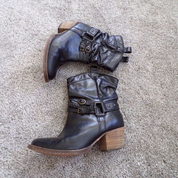 Steve Madden leather western boots 7.5 - Picture 2 of 13